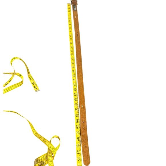 Brighton Buffalo Nickel Brown Leather Southwest Design Western Belt 32" - Picture 12 of 12